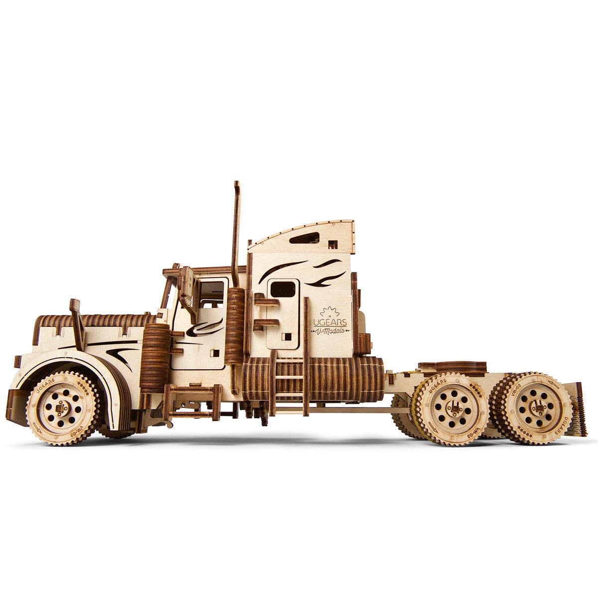 UGEARS VM-03 3D Wooden Puzzle - Mechanical Heavy Duty Truck Model Kit for Adults & Teens | DIY STEM Project, Home Decor & Collector's Item