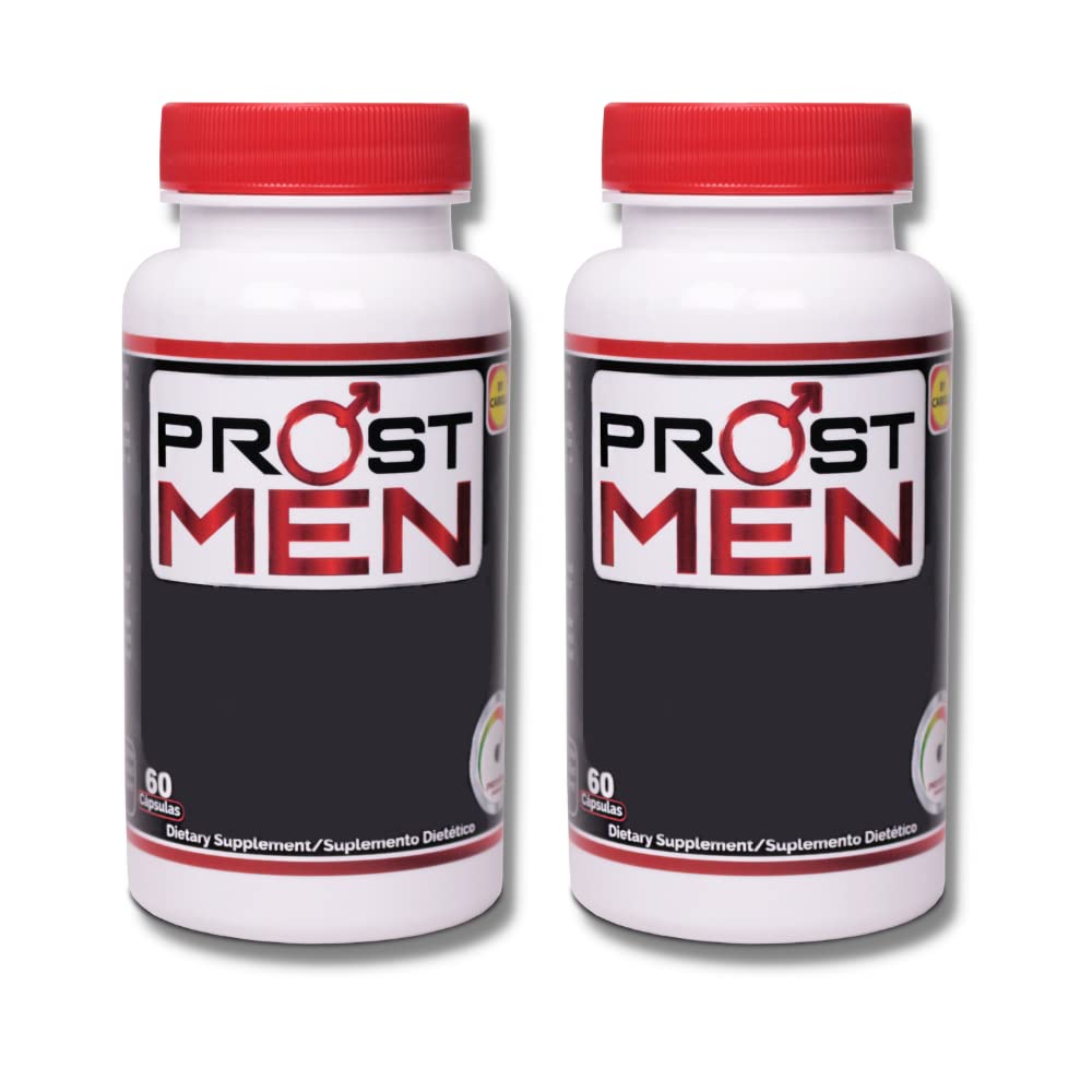 PROSTMEN Prostate Health Supplement - 60 Capsules (Pack of 2) for Urinary Support, Better Sleep & Energy Boost - Natural Men's Wellness Formula for Active Lifestyle & Nighttime Comfort