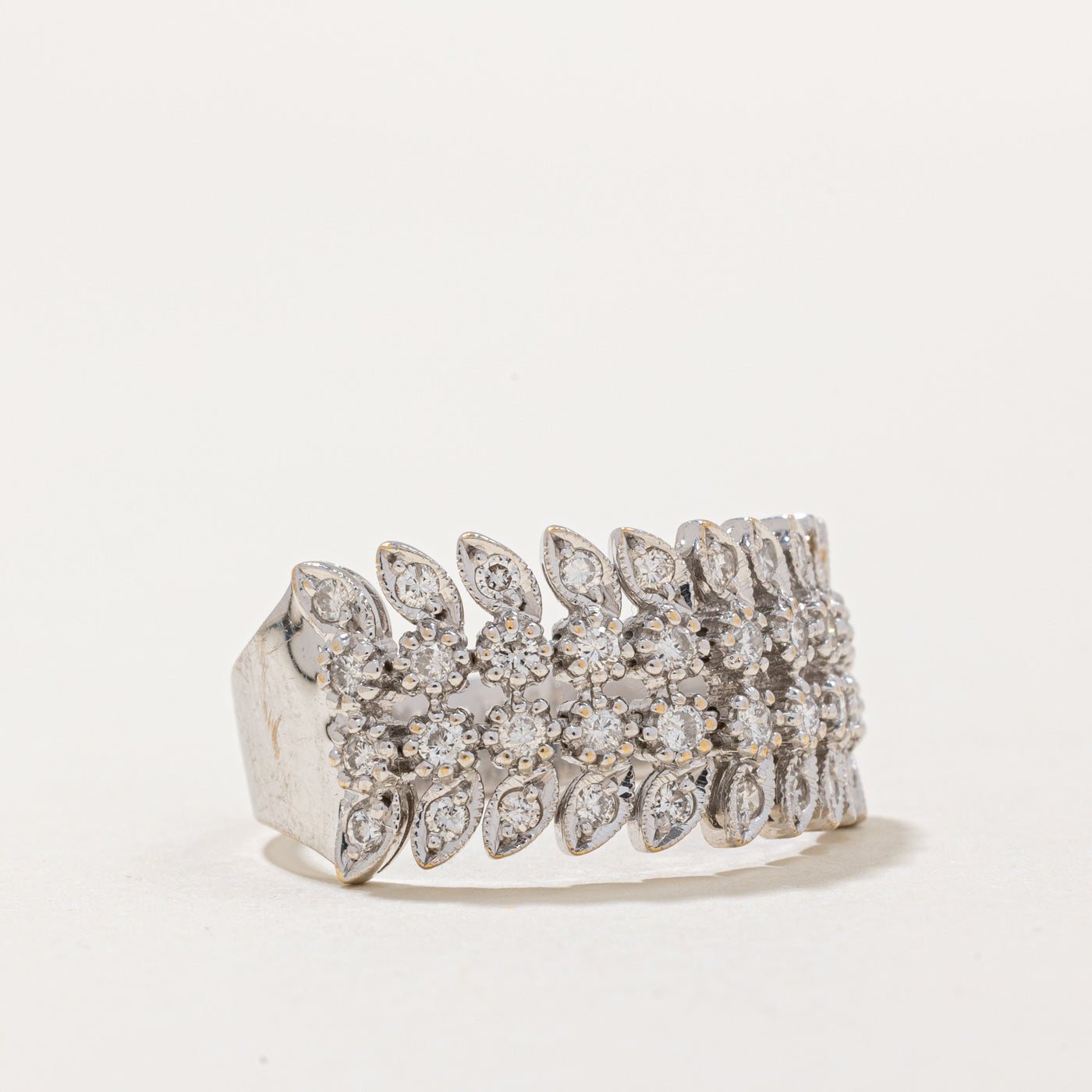 0.24ctw Illusion Set Diamond Ring - Size 8 | Elegant Wedding Band, Anniversary Gift for Her | Perfect for Engagement, Proposal & Special Occasions
