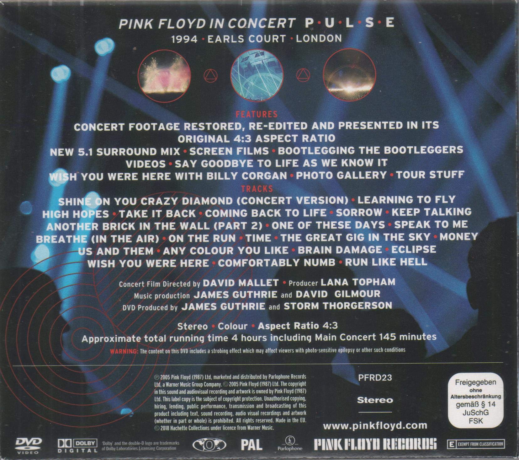 Pink Floyd: Pulse DVD [Region 2] - Classic Rock Concert Film for Music Lovers & Collectors | Perfect for Home Entertainment & Gift Giving