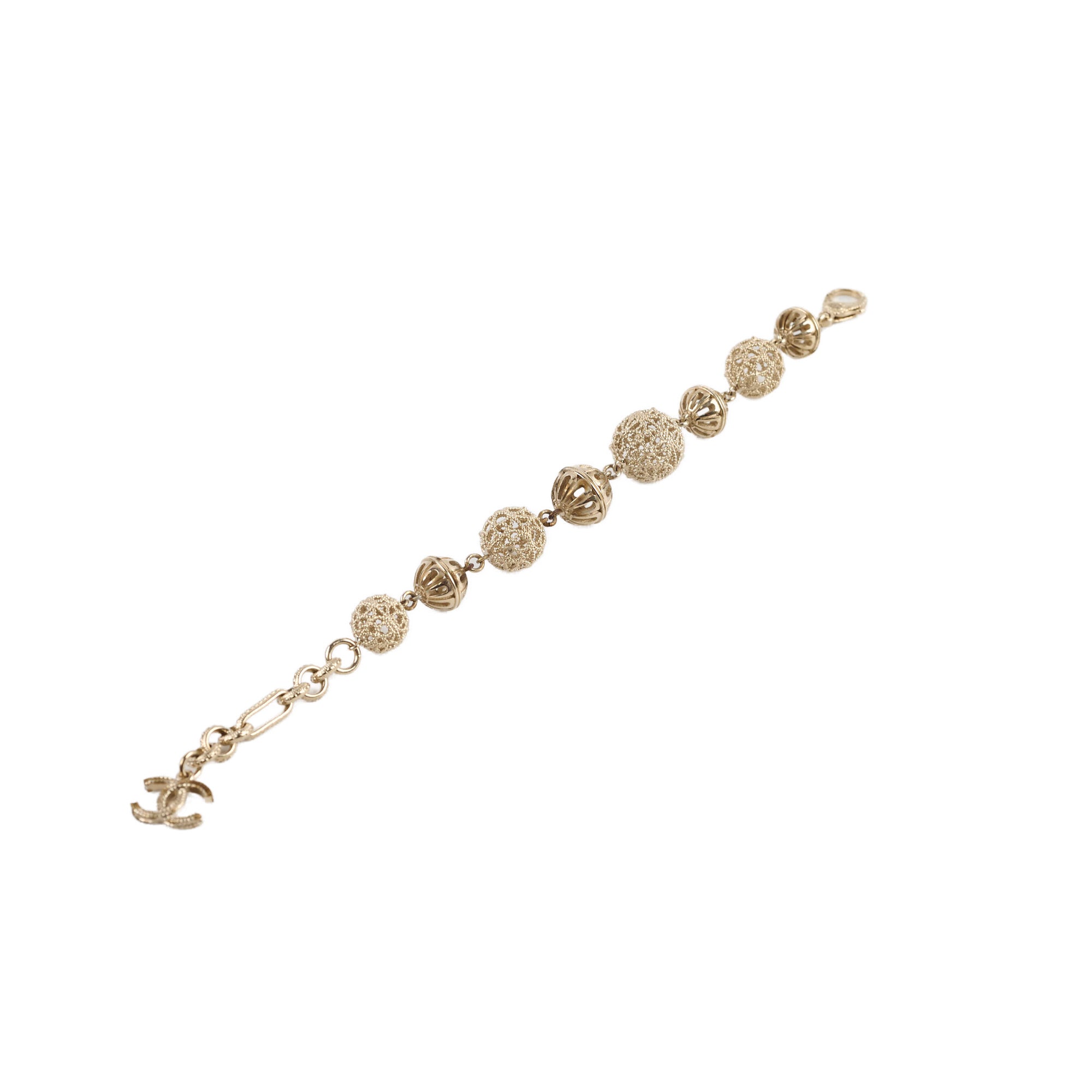 Chanel Round Beaded Bracelet for Women - Luxury Pearl & Crystal Cuff Bangle - Perfect for Parties, Weddings & Special Occasions