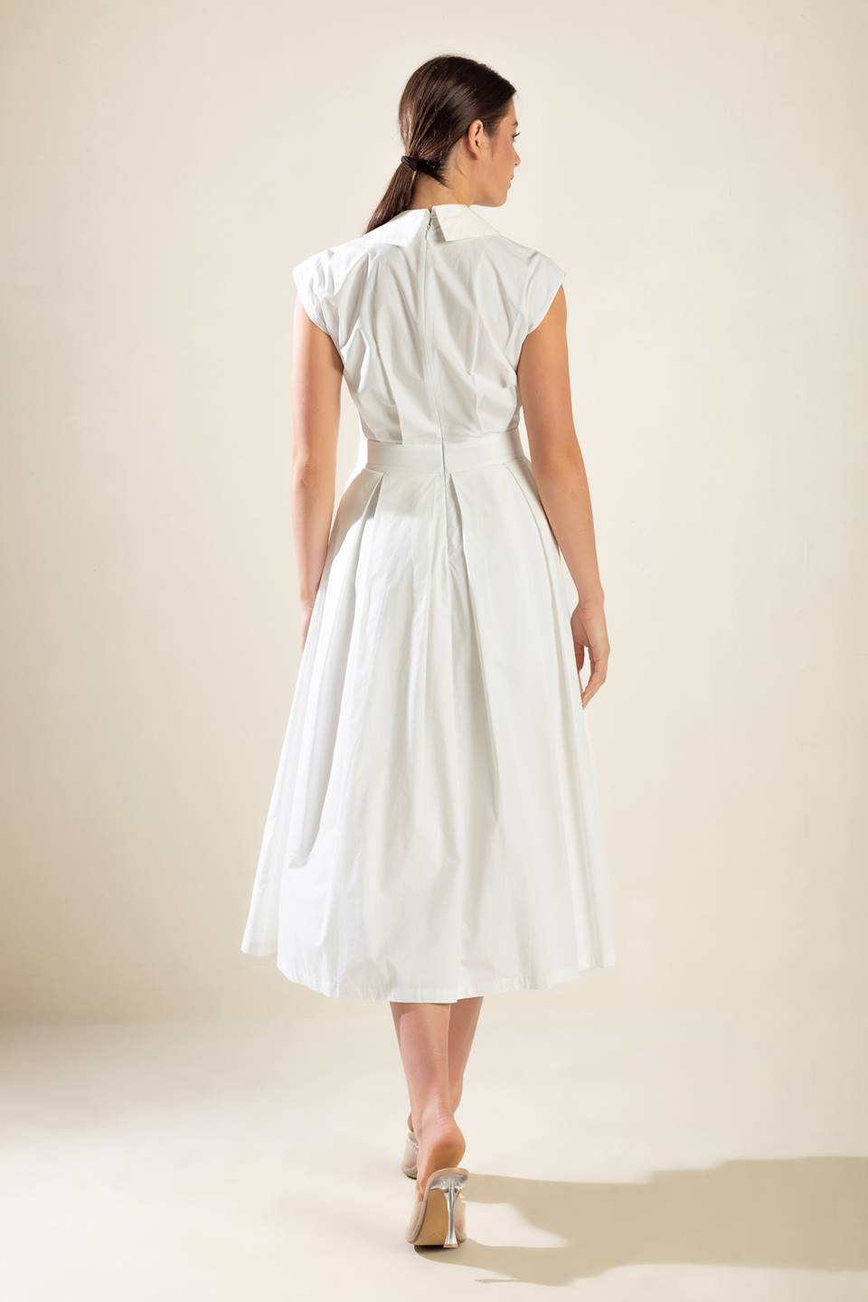 Dreamy Impression Floral Woven Midi Dress for Women - Boho Summer Beach Dress for Vacation, Date Night & Casual Outings