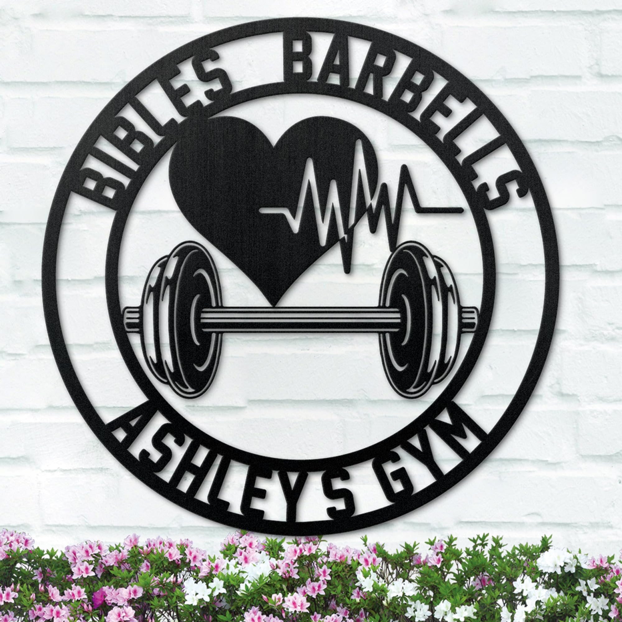 Custom Personalized Home Gym Signs - Metal Wall Art Decor for Workout Room & Fitness Studio | Perfect for Home Gym Motivation & Workout Space Inspiration