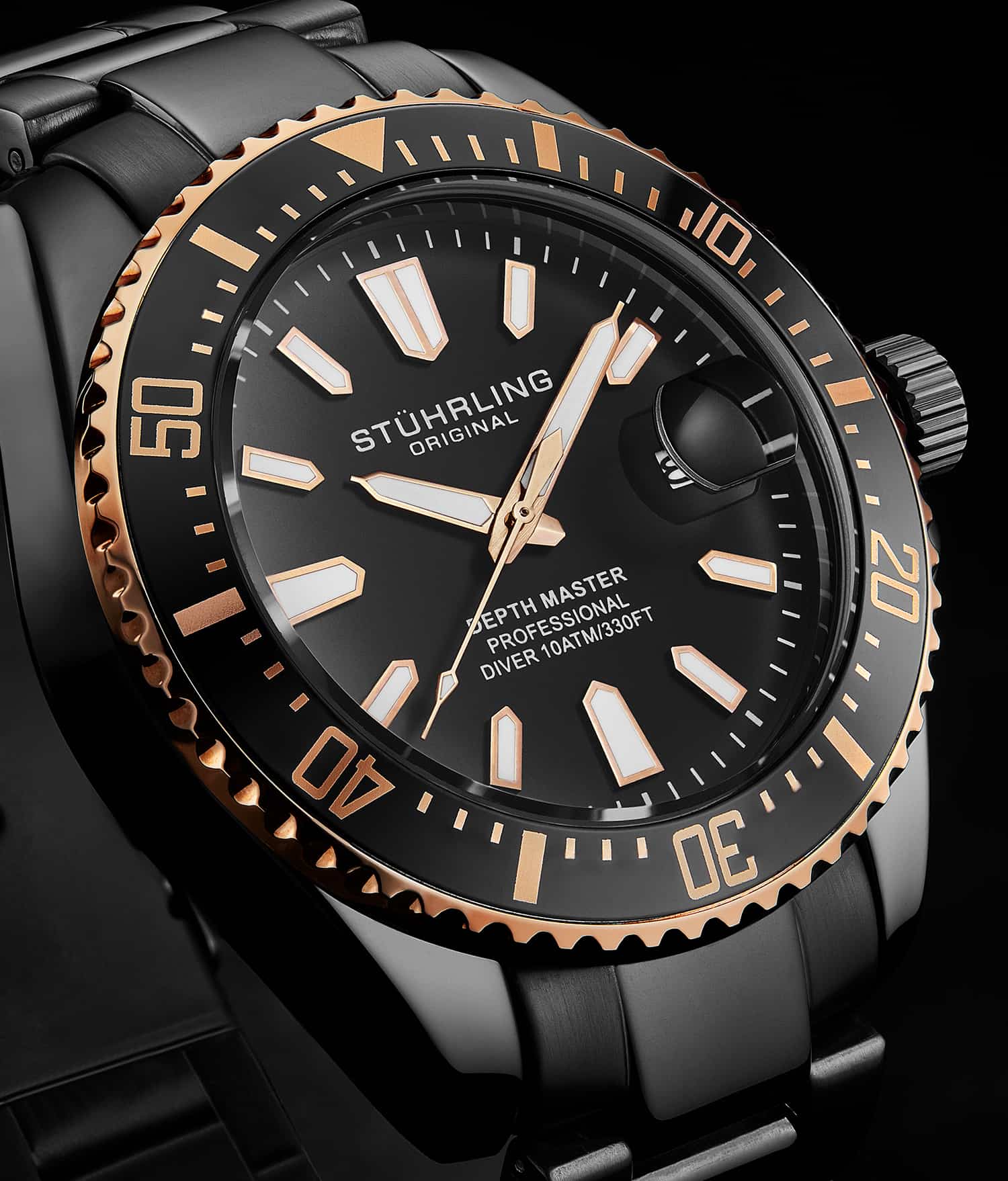 Depthmaster 3950A 42mm Quartz Diver Watch - Waterproof Luxury Dive Watch for Men - Perfect for Scuba Diving, Swimming & Outdoor Adventures