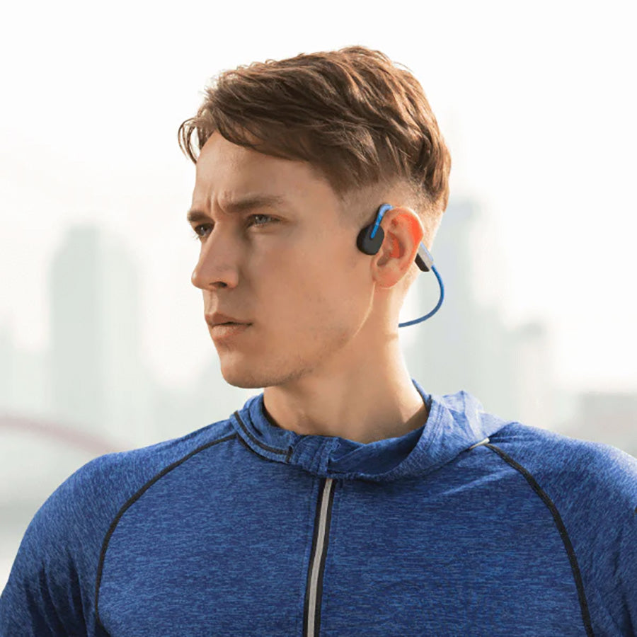 OpenMove Wireless Bone Conduction Headphones - Bluetooth 5.0, IP55 Waterproof, 6-Hour Battery - Perfect for Running, Cycling & Outdoor Sports