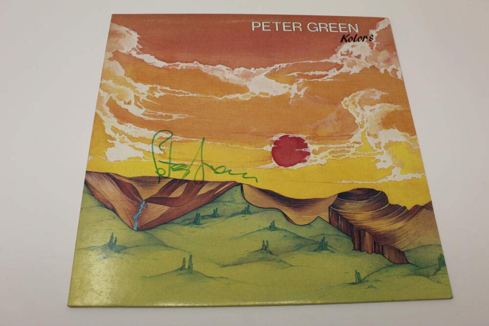 Peter Green Signed Autographed Album Vinyl Record - Kolors, Fleetwood Mac Founder, ACOA Authenticated | Rare Collectible for Music Fans & Memorabilia Enthusiasts