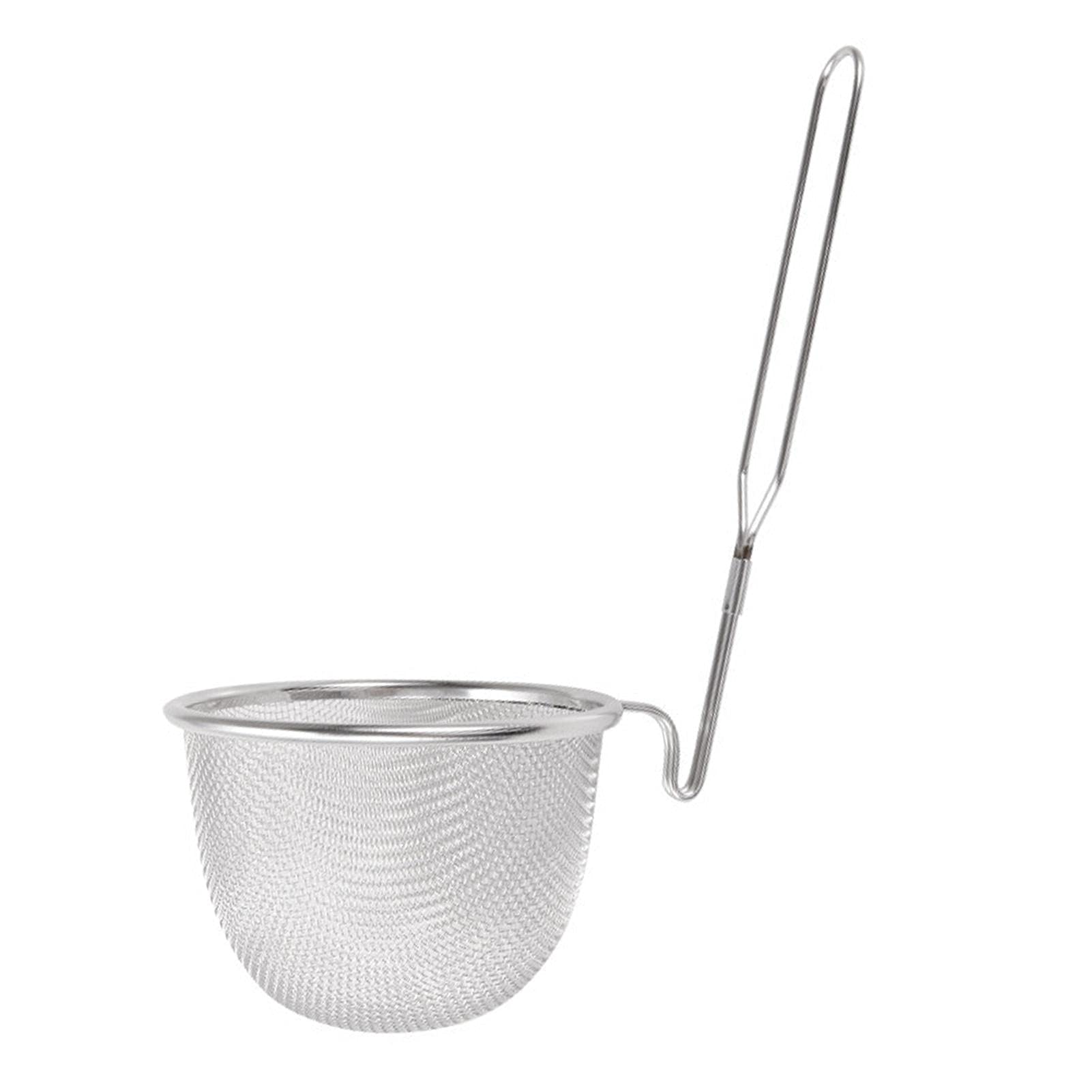 Premium Stainless Steel Spaghetti Strainer Basket with Handle - Durable Kitchen Noodle Colander for Pasta, Vegetables & More - Perfect for Draining, Cooking & Serving