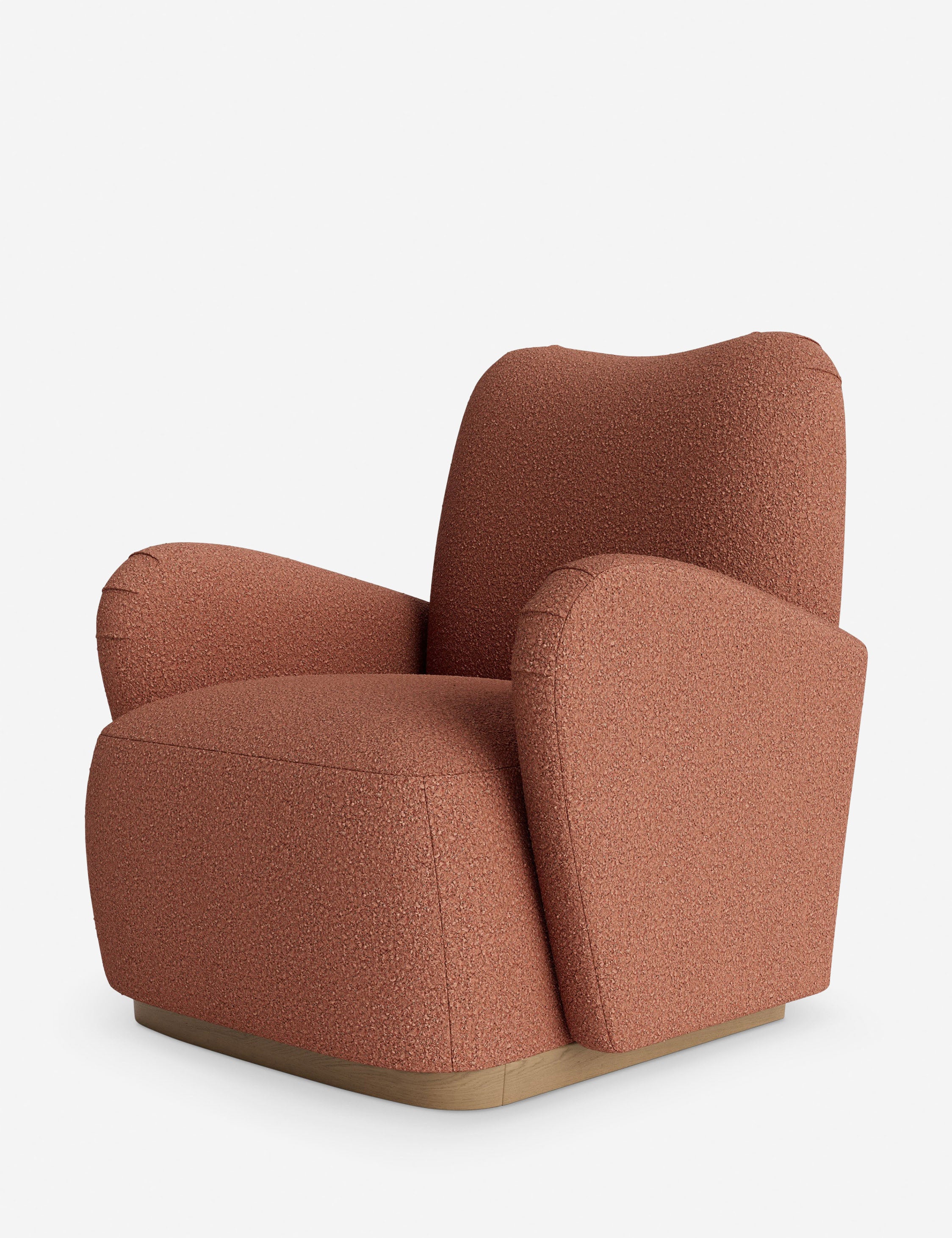 DISC Interiors Bei Accent Chair - Mid Century Modern Lounge Chair with Wooden Legs for Living Room, Bedroom & Office Decor | Stylish Comfortable Seating for Home & Workspace