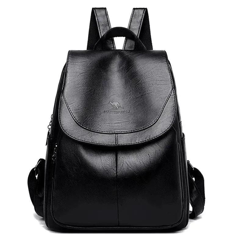 Premium Soft Leather Women's Backpack - Stylish & Durable for Work, Travel & Daily Use
