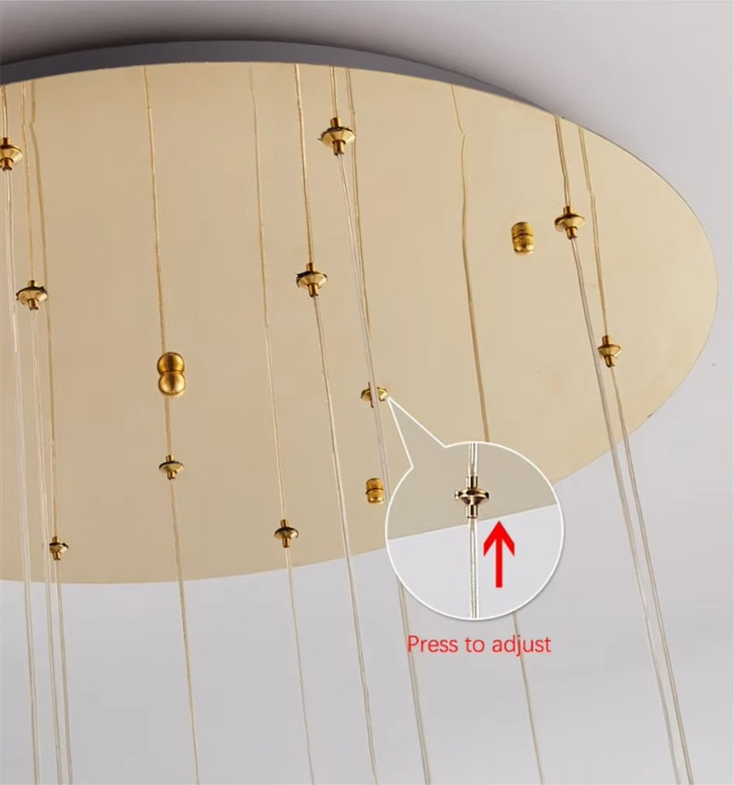 Extra Large Chandeliers for High Ceilings - Elegant Crystal Ceiling Lights for Grand Entryways, Dining Rooms & Luxury Living Spaces