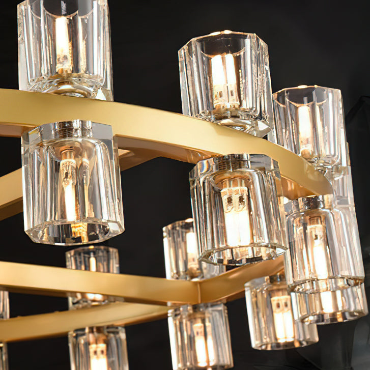 Akolia Crystal Chandelier - Elegant Lighting Fixture for Dining Room, Bedroom & Living Room | Modern Home Decor | Perfect for Weddings & Special Events