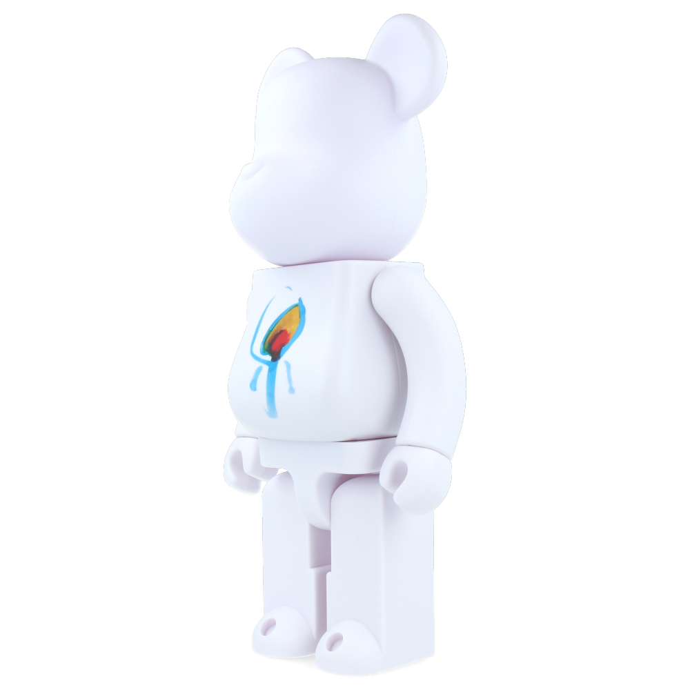 BEARBRICK Nujabes Hydeout LOGO 400% Collectible Vinyl Art Toy - Perfect for Anime Fans, Music Lovers & Urban Decor