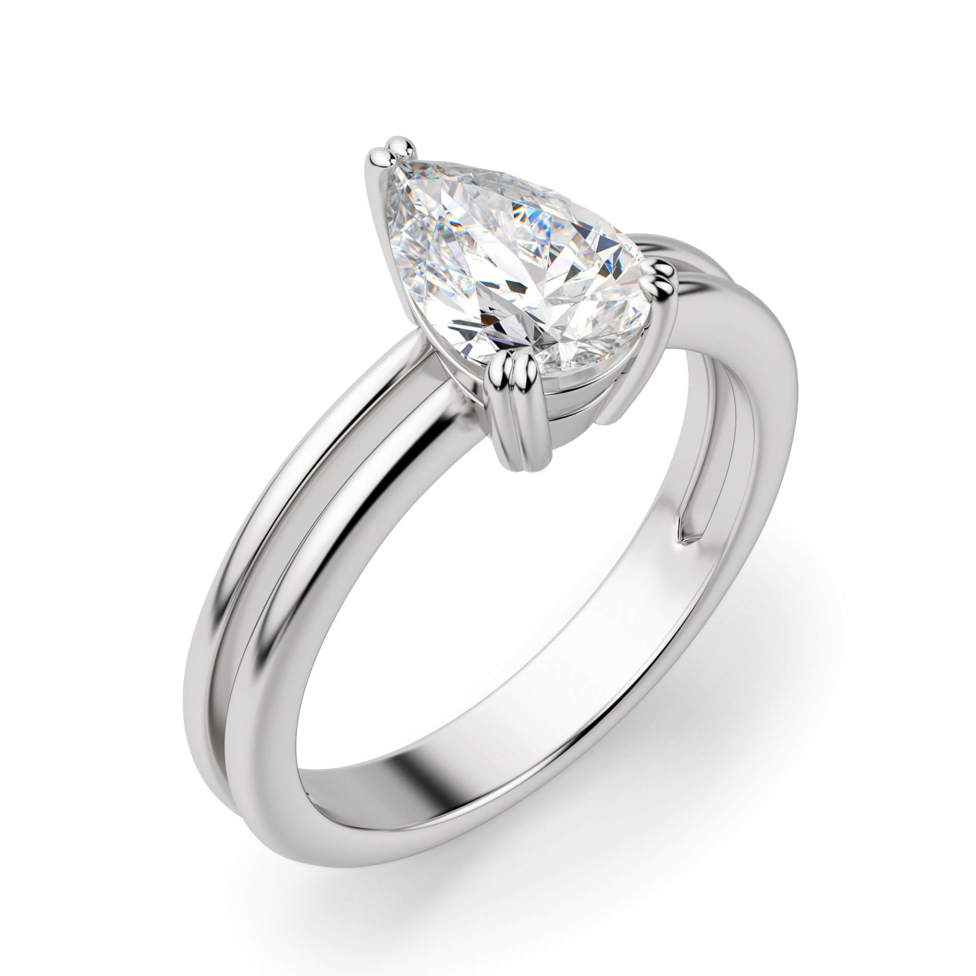 2 CT Pear Moissanite Engagement Ring Wedding Set - Vintage Halo Solitaire Bridal Ring in Sterling Silver for Women - Perfect for Proposals, Anniversaries & Special Occasions