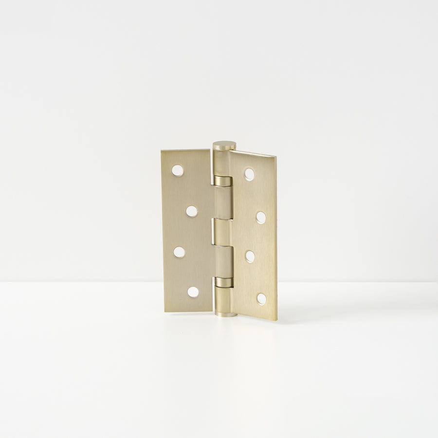 Single Door Butt Hinge - Warm Brushed Nickel Finish for Interior/Exterior Doors | Durable Cabinet & Furniture Hardware