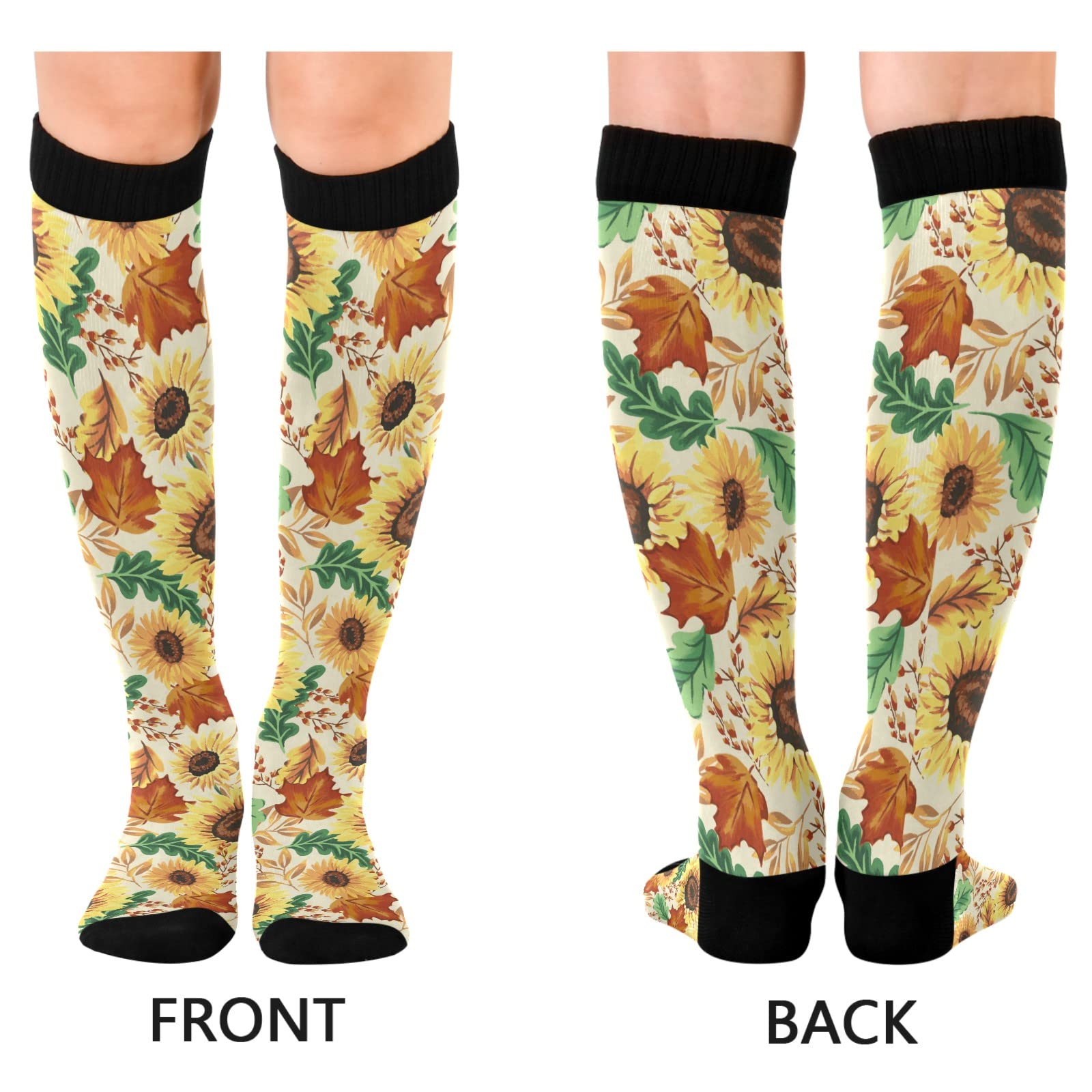 JUNZAN Christmas Dachshund Compression Socks for Women & Men - Circulation Support Socks for Running, Cycling, Nursing - Perfect for Holiday Gifts & Athletic Performance