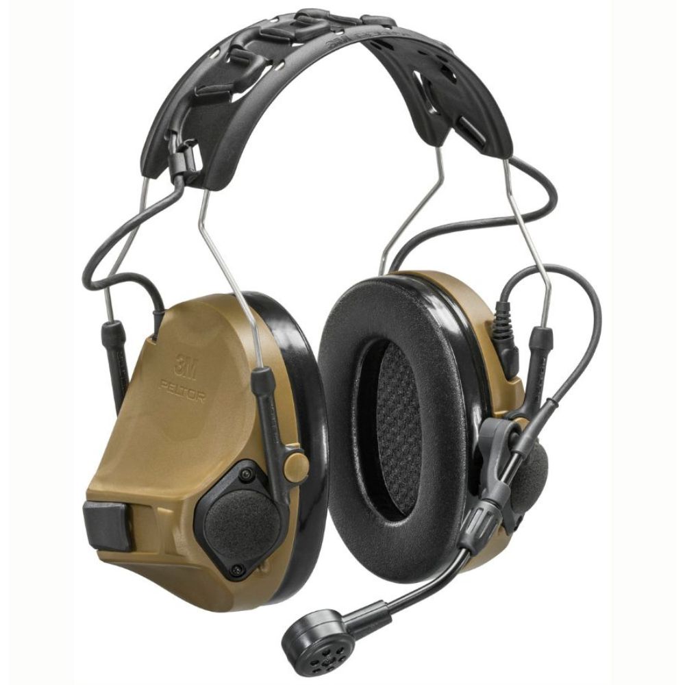 3M Peltor ComTac VII Military-Grade Tactical Headset with TMAS Technology - Hearing Protection & Communication for Special Forces, Police & Shooting Enthusiasts - Ideal for Combat Training, Range Shooting & Tactical Operations