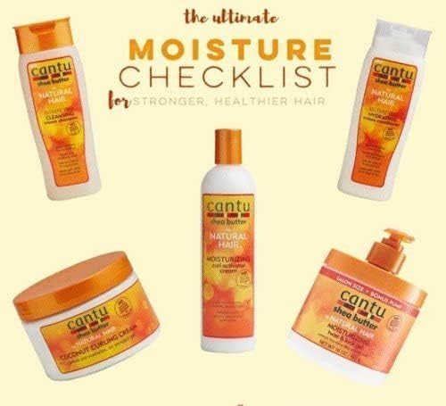 Cantu Sulfate-Free Shea Butter Cleansing Cream Shampoo for Natural Hair - 13.5 oz | Moisturizing & Nourishing Hair Care | Perfect for Dry, Curly & Coily Hair Types | Salon-Quality at Home