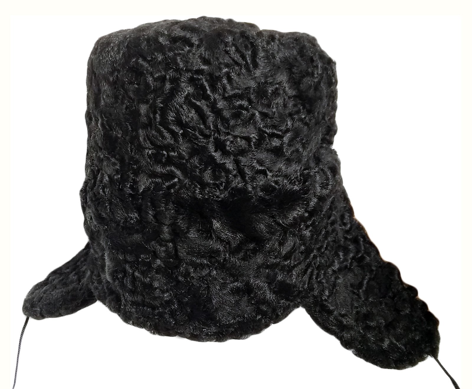 Authentic Karakul Russian Ushanka Bomber Hat - Genuine Sheepskin Winter Hat for Men & Women - Warm Military Style Fur Cap for Extreme Cold Weather, Snowboarding, Skiing, and Outdoor Adventures