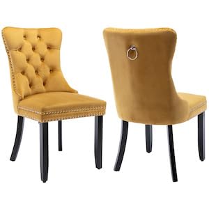 H-1 Gold Velvet, Wood Legs
