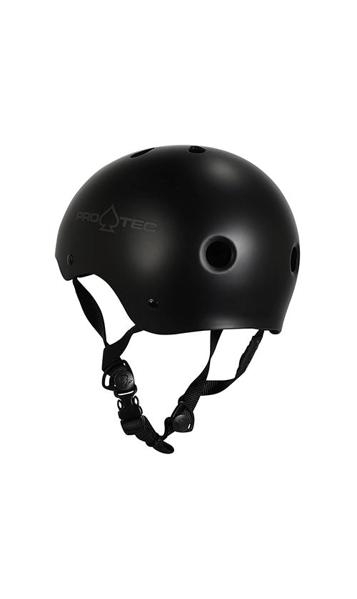 Pro Tec Classic Certified Skateboard Helmet - Matte Black - Safety Certified for Skating, Biking & Scooters - Lightweight & Durable Head Protection