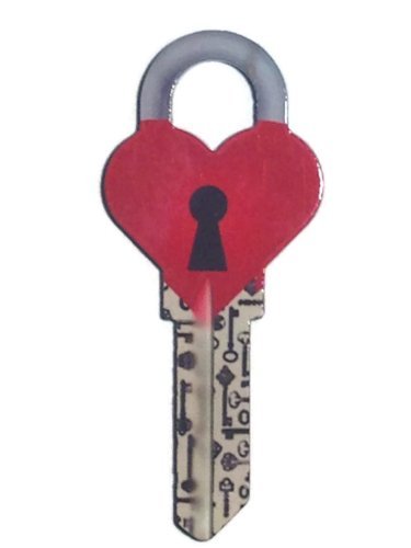 Kwikset KW1/KW10/KW11 Key Blank - Heart Lock for Home Security