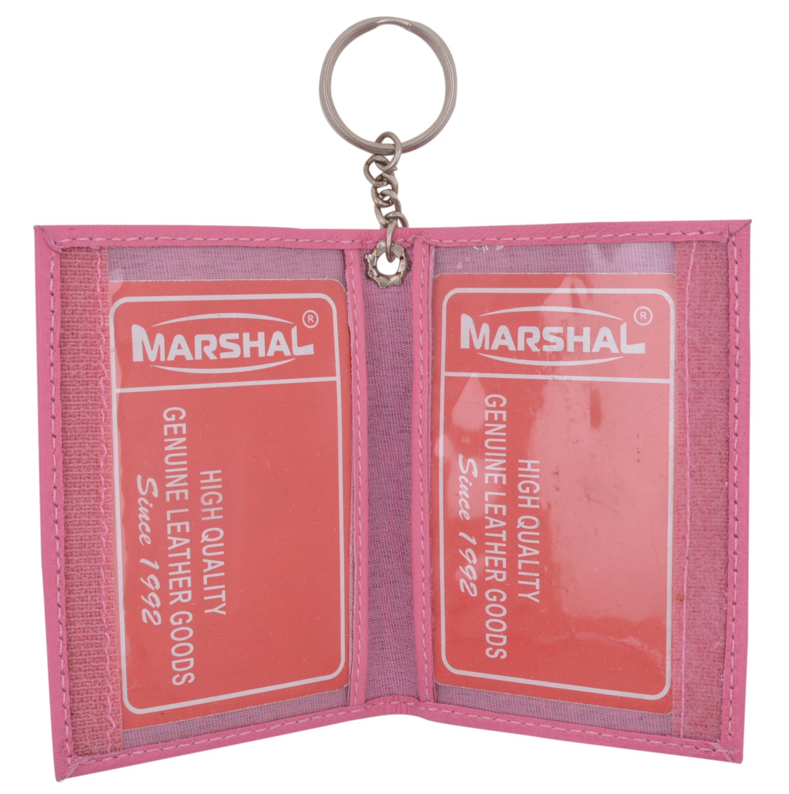 Genuine Lambskin Leather Credit Card Holder & ID Card Wallet with Keychain - Slim RFID Blocking Wallet for Men Women, Perfect for Travel, Work, and Everyday Use