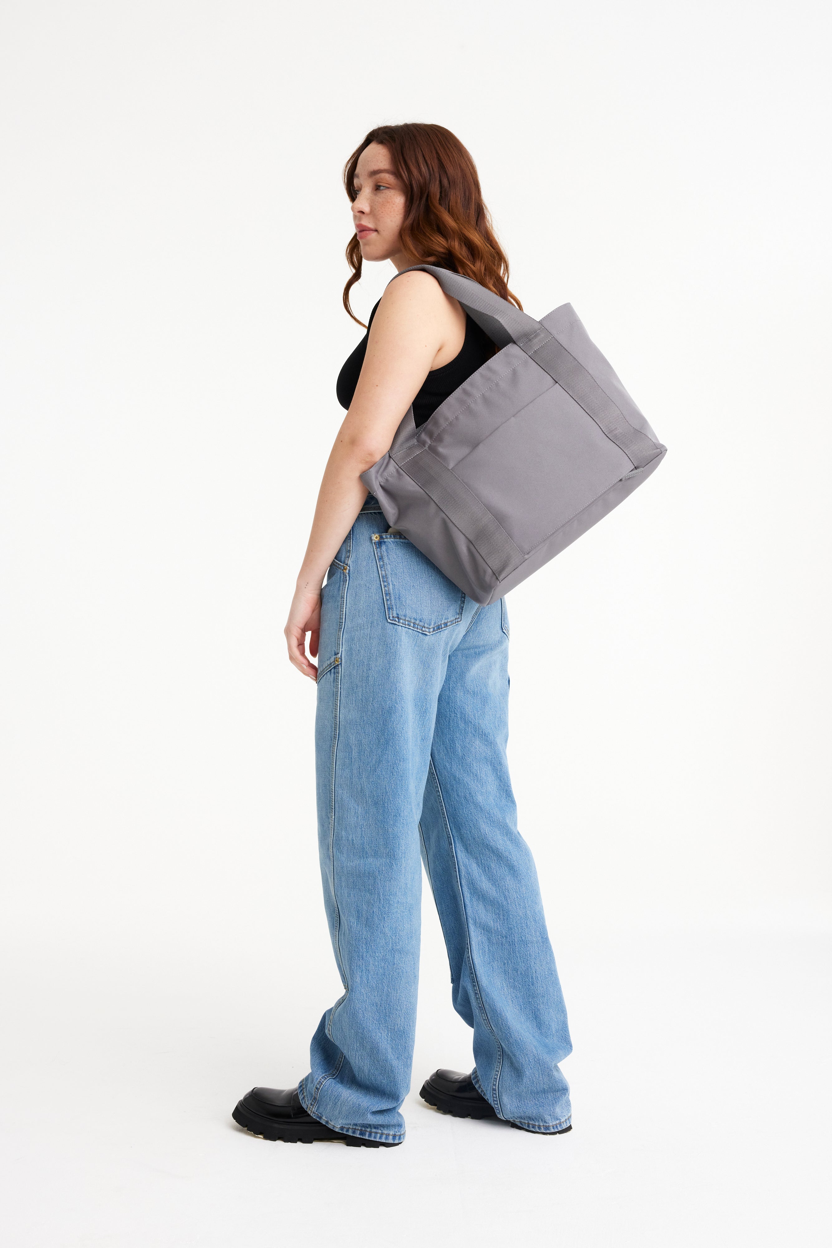 The BÉISics Tote Bag in Grey - Stylish & Spacious Work Tote for Women, Perfect for Office, Travel & Everyday Use