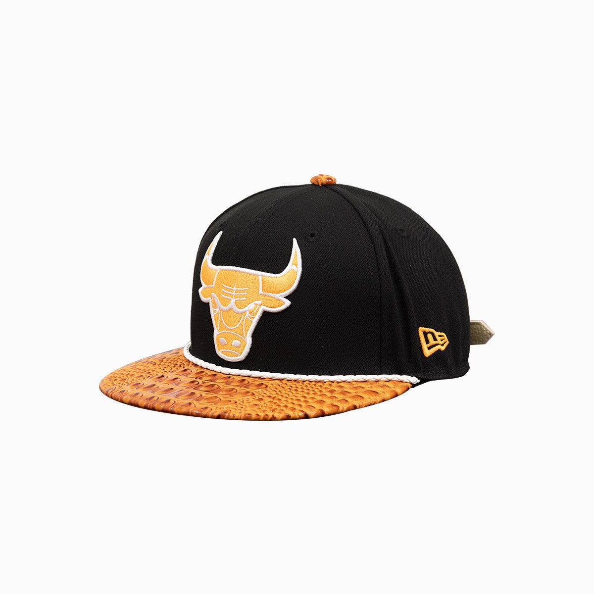 Breyer's Buck 50 Chicago Bulls Snapback Hat with Genuine Leather Visor - Perfect for Basketball Games, Streetwear Fashion & Sports Fans