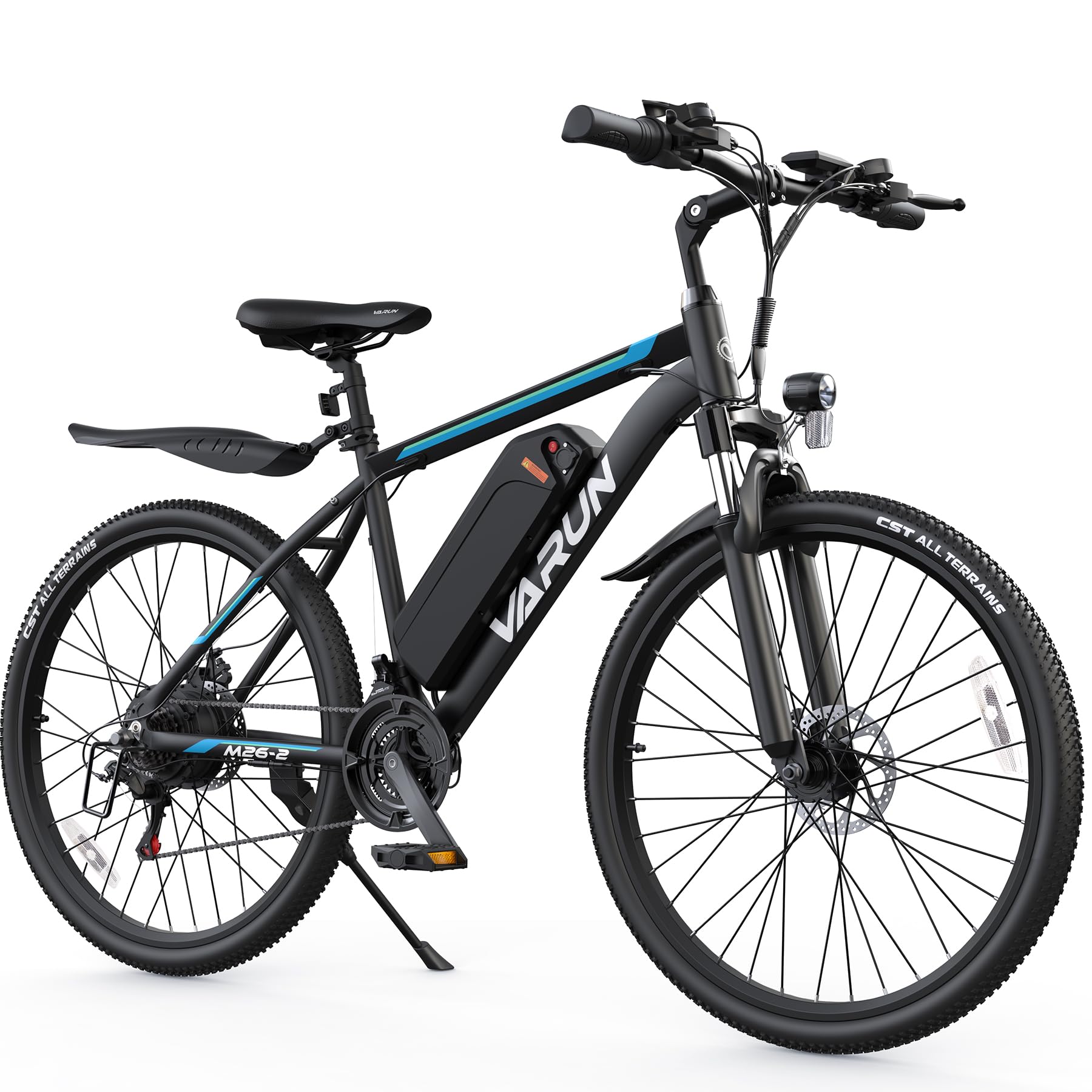 VARUN 500W Electric Bike for Adults - 48V Removable Battery, 26