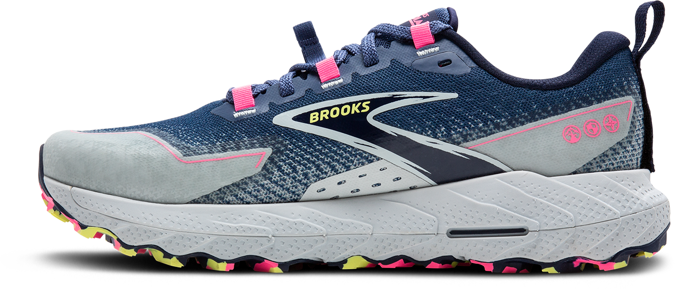 Women's Cascadia 18 Running Shoes - Lightweight Trail Sneakers for Hiking & Outdoor Activities (476 Oceana/Pearl Blue/Pink) - Perfect for Jogging, Gym Workouts & Daily Wear