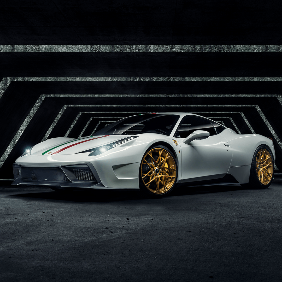 Ferrari 458 Italia VX Carbon Fiber Front Bumper with Front Spoiler - High-Performance Upgrade for Racing & Street Use