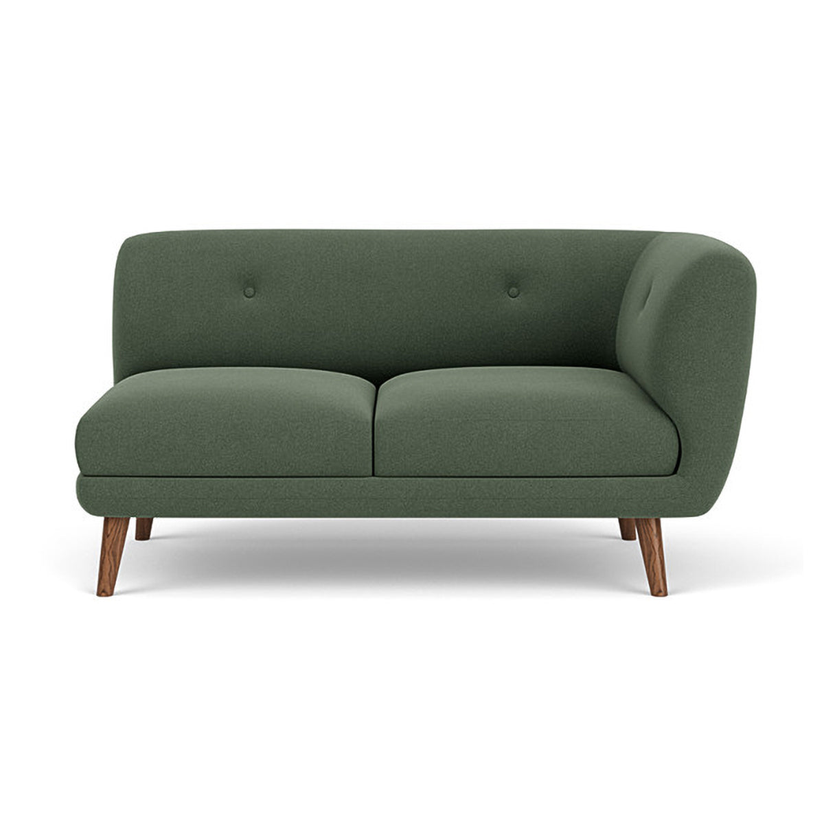 Alfred Fabric Right 2 Seater Modular Sofa - Modern Sectional Couch for Living Room, Lounge & Small Spaces | Comfortable & Stylish Home Furniture