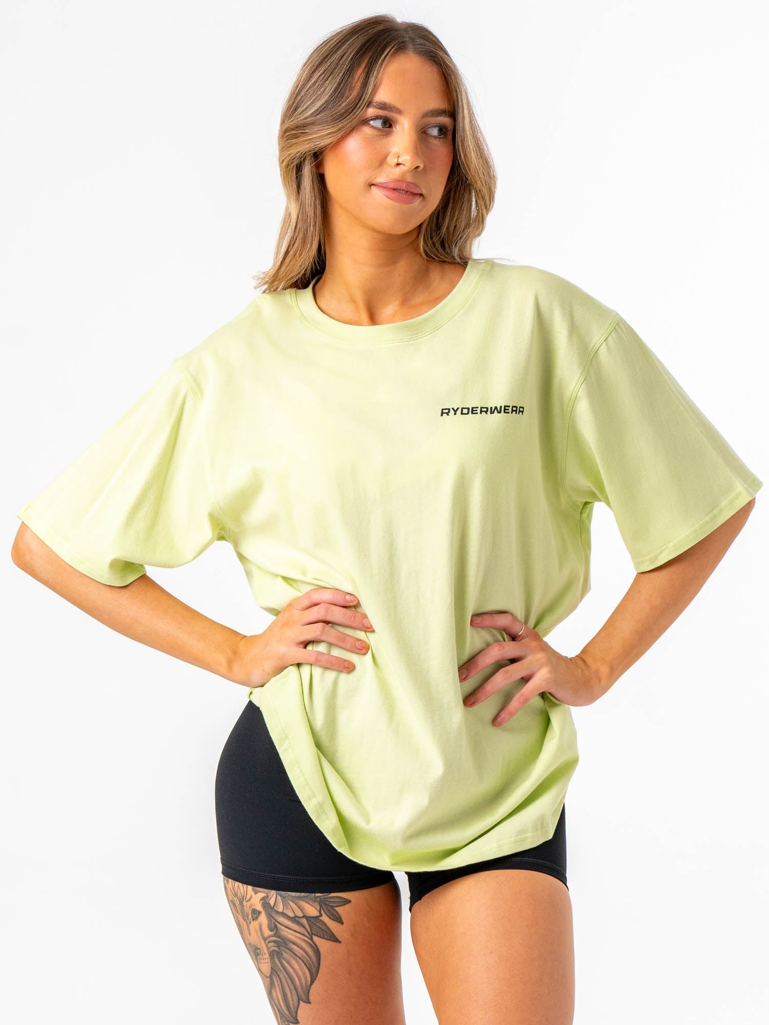 Energy Oversized T-Shirt in Lime Green - Comfortable & Stylish for Casual Wear, Street Fashion, and Loungewear