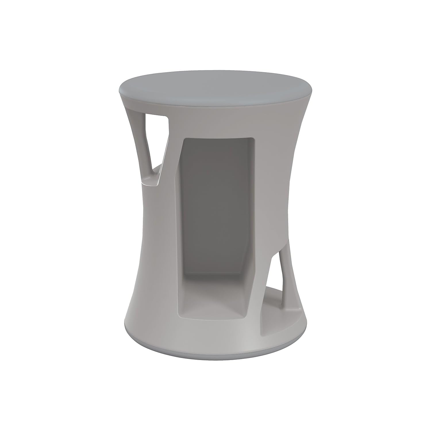Hierarchy Flipz Polypropylene School Stool - Lightweight & Durable Classroom Seating for Kids, Gray (83464-GREY) - Perfect for Classrooms, Daycares & Homeschooling