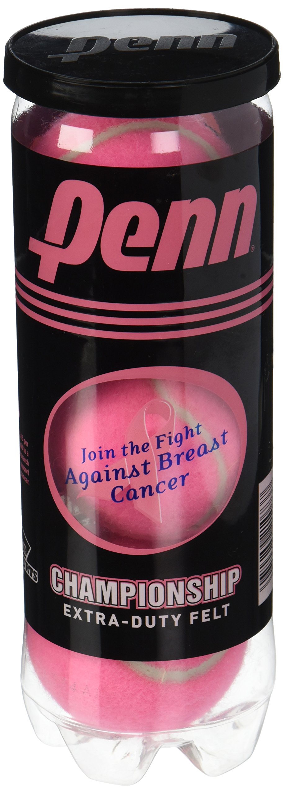 Penn Championship Extra Duty Tennis Balls - 12 Pack (4 Tubes of 3) | High-Visibility Pink | Ideal for Competitive Play, Training & Outdoor Courts | Durable Felt for Long-Lasting Performance