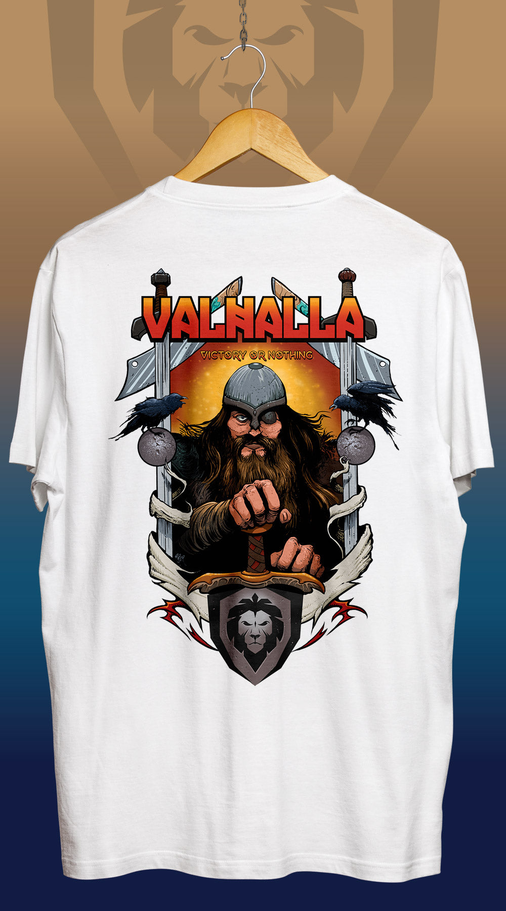 Valhalla Series Tee x Arik Roper Collaboration - Premium Graphic T-Shirt for Men | Norse Mythology Inspired Streetwear | Perfect for Concerts, Festivals & Casual Wear
