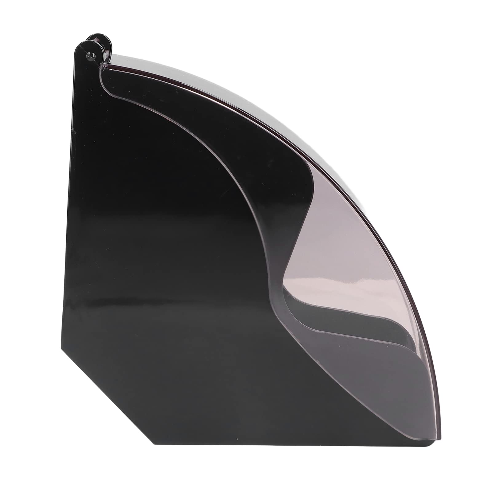 Acrylic Coffee Filter Paper Holder - Fan-Shaped Plastic Dust Filter Box for Cafes & Home Brewing (Black) | Perfect for Organizing & Storing Coffee Filters