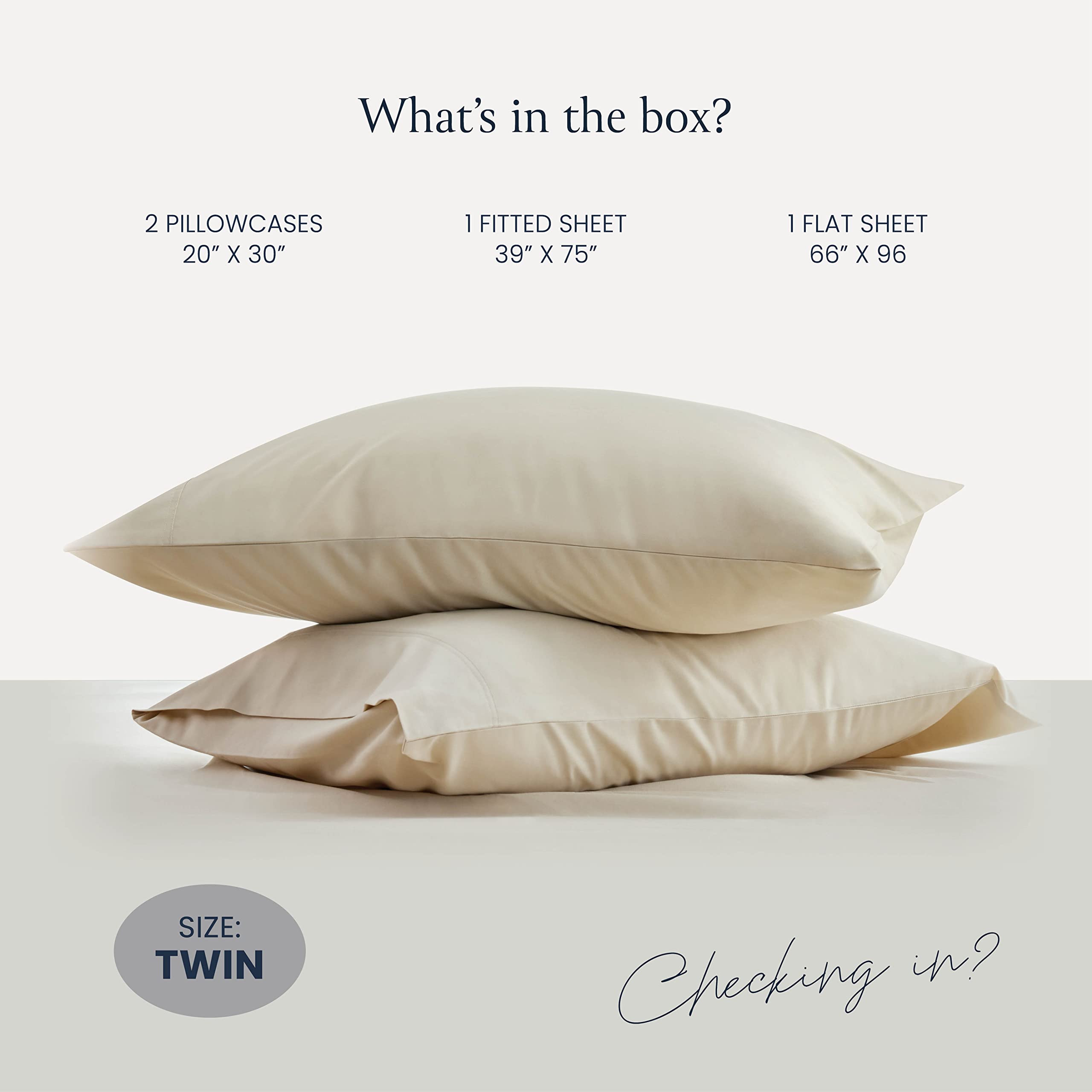 BELADOR Luxury 4-Piece Bed Sheet Set - Silky Soft Twin Sheets with Deep Pockets, Elastic Edges & Wrinkle-Free - OEKO-TEX Certified for Premium Comfort | Perfect for Guest Rooms, Dorms & Cozy Bedroom Retreats