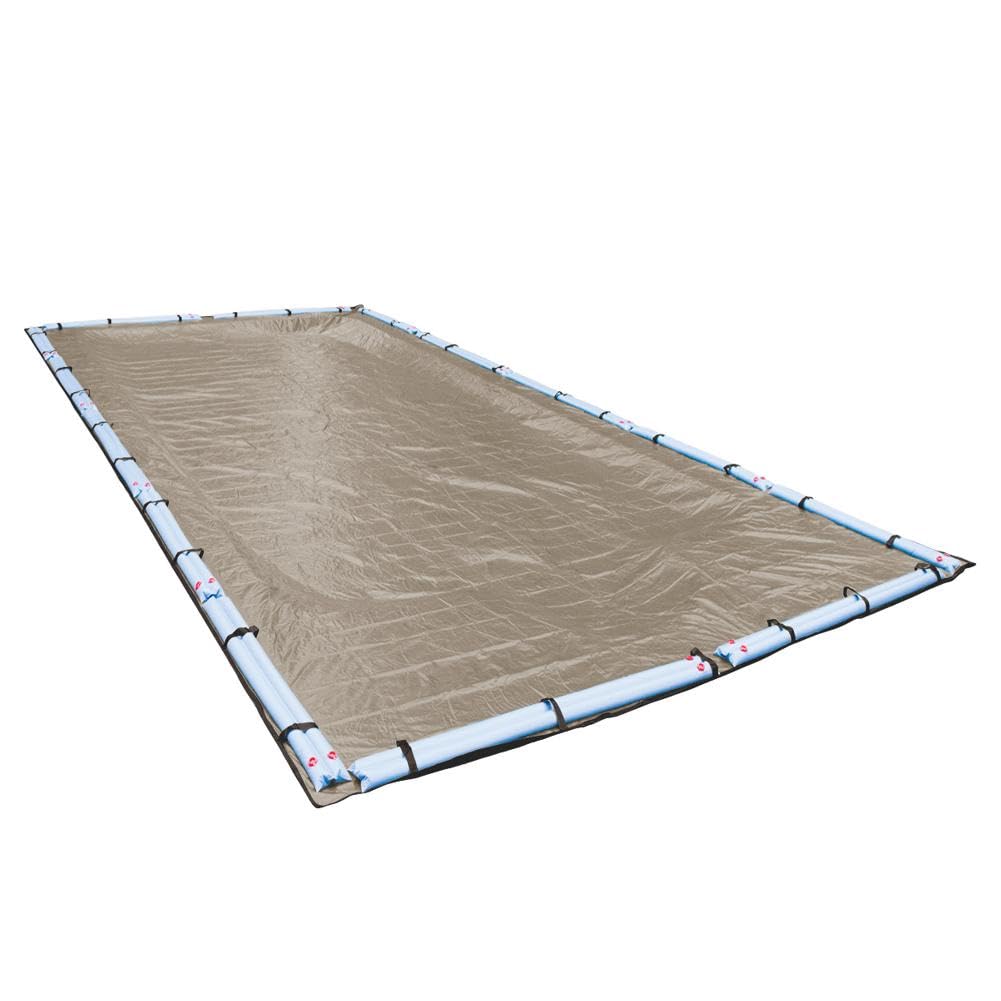 Pool Mate 602550R PM 20-Year Premium In-Ground Winter Pool Cover - 25 x 50 ft, Sand Color - Heavy Duty Protection for Swimming Pools During Cold Seasons | Perfect for Snow, Ice, and Debris Protection