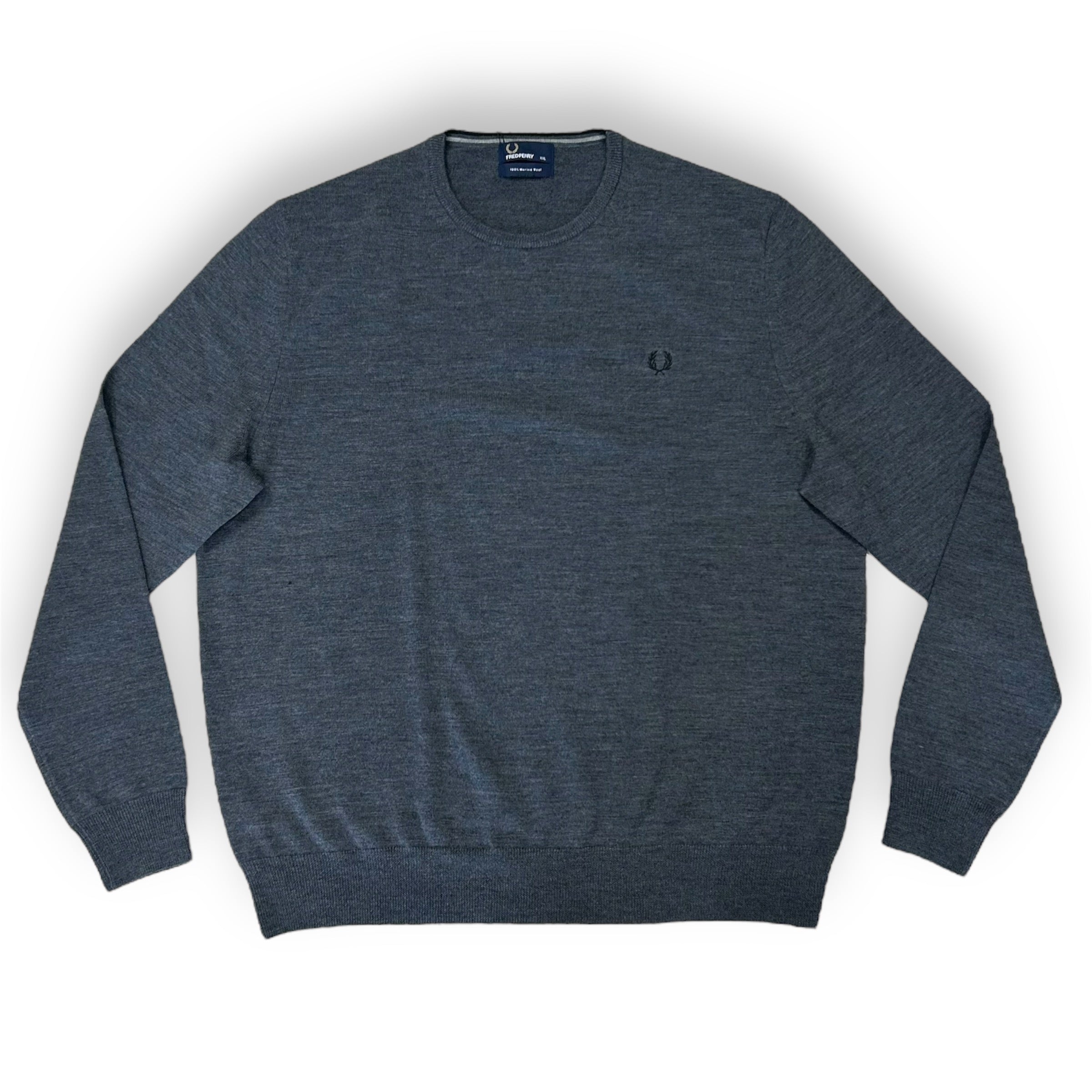 Fred Perry Men's Classic Crew Neck Sweater - Casual Slim Fit Cotton Knit Pullover for Fall & Winter | Office, Weekend, Date Night Outfits