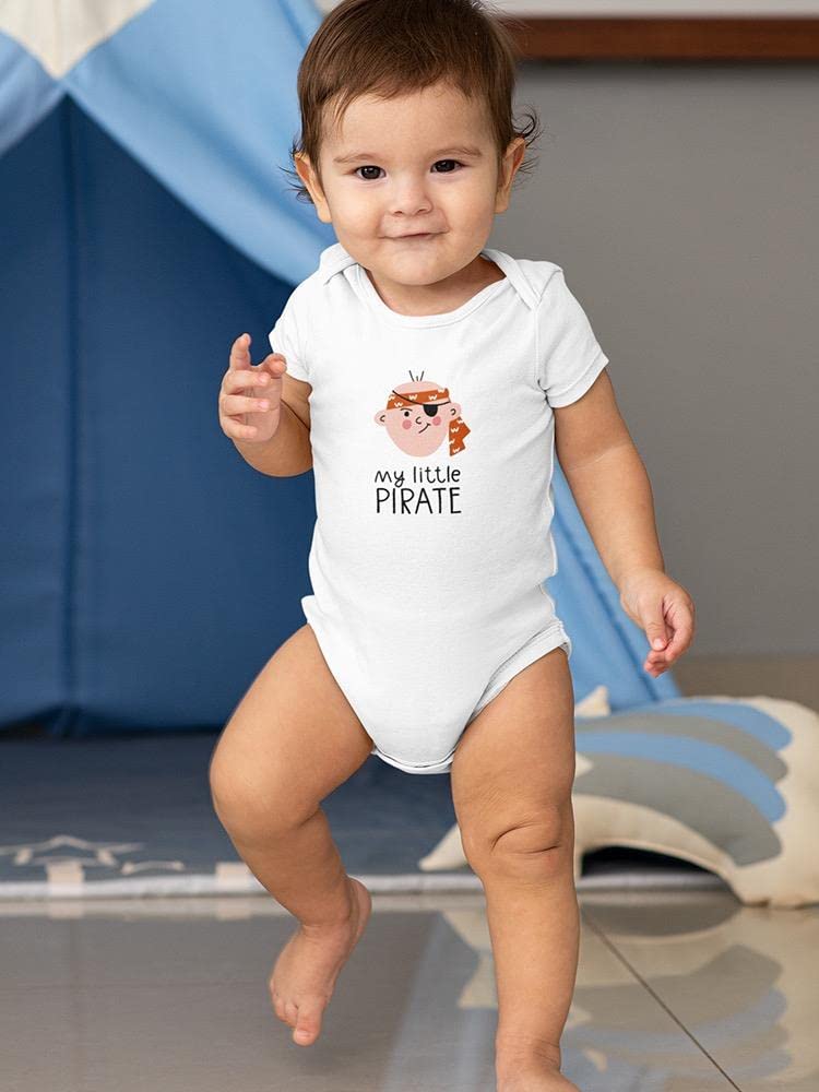 Smartprints Pirate Boy Baby Bodysuit - Cute Pirate-Themed Onesie for Infants & Toddlers - Perfect for Halloween, Costume Parties & Pirate-Themed Photo Shoots