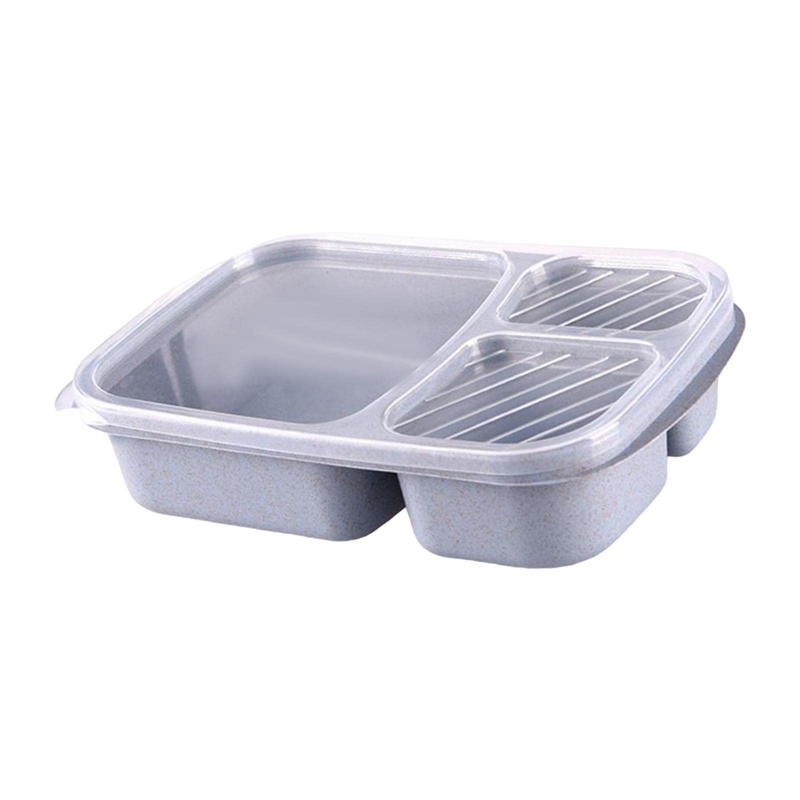 Bothyi Fiber PP Lunch Box - Microwave Safe Bento Food Container for Hot & Cold Meals - Leak-Proof School Lunch Box for Kids, Adults & Office Use - Durable & Eco-Friendly (Blue) - Perfect for Meal Prep, Picnics & On-the-Go Dining