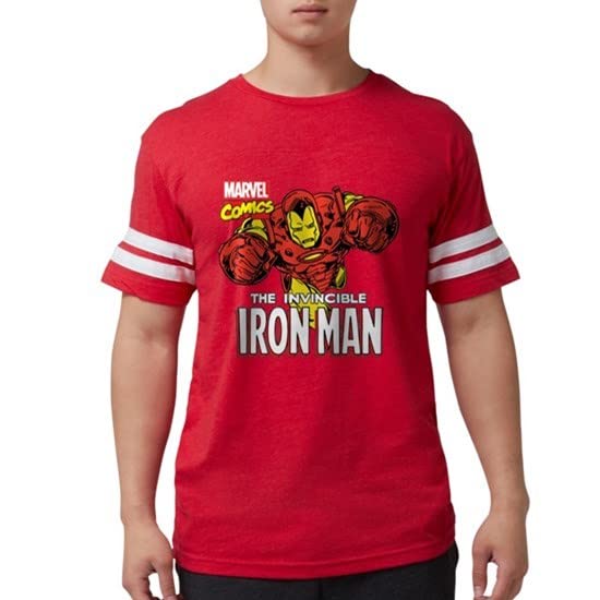 Retro Iron Man Men's Football Jersey - Vintage Superhero Soccer Shirt for Fans & Collectors | Perfect for Game Day, Cosplay & Superhero Themed Parties