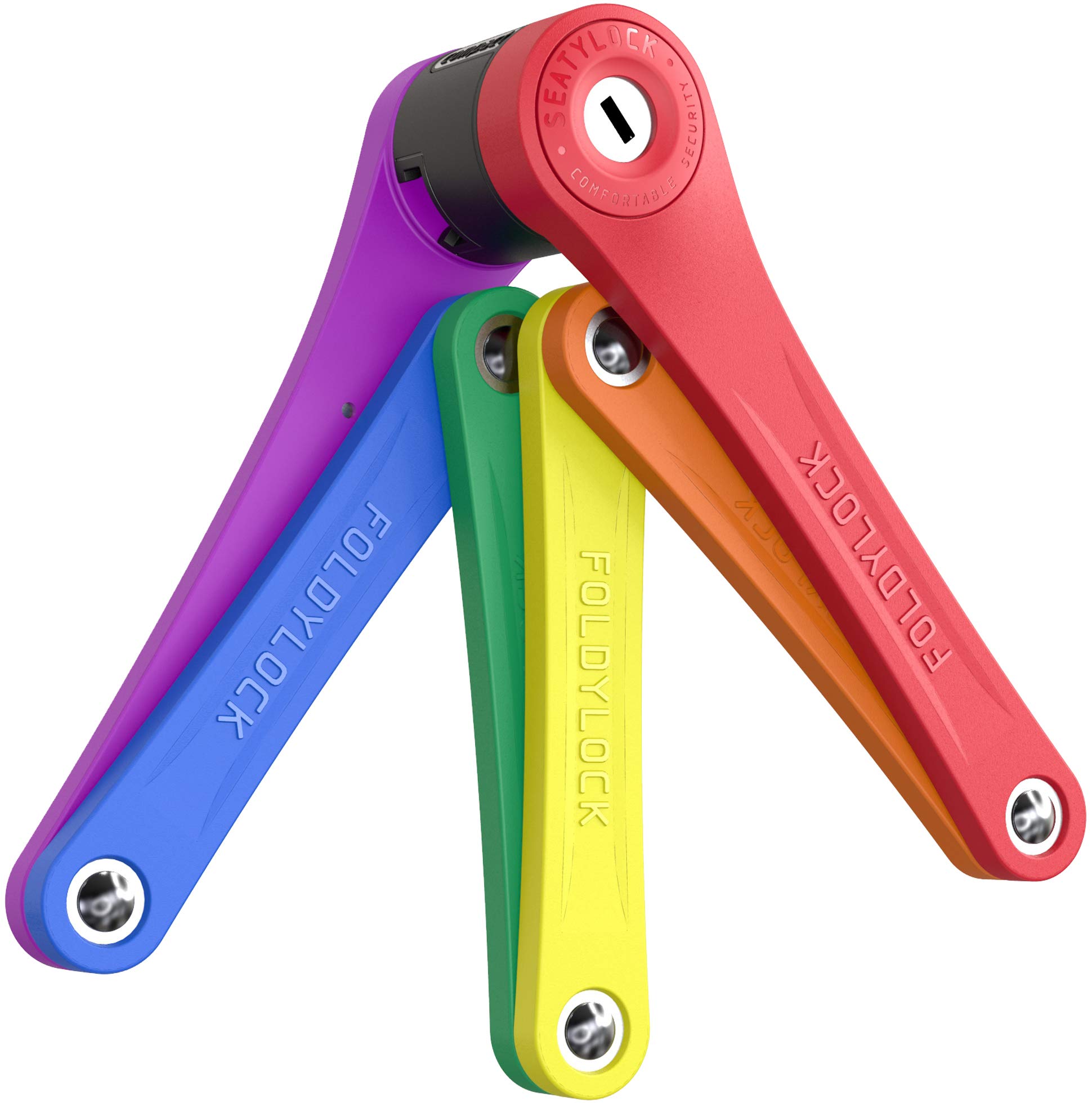 FoldyLock Compact Folding Bike Lock - Lightweight High Security Bicycle U-Lock with Keys & Case | Award-Winning Anti-Theft Protection for Bikes, Scooters & E-Bikes | Perfect for Commuting, Urban Riding & Outdoor Adventures