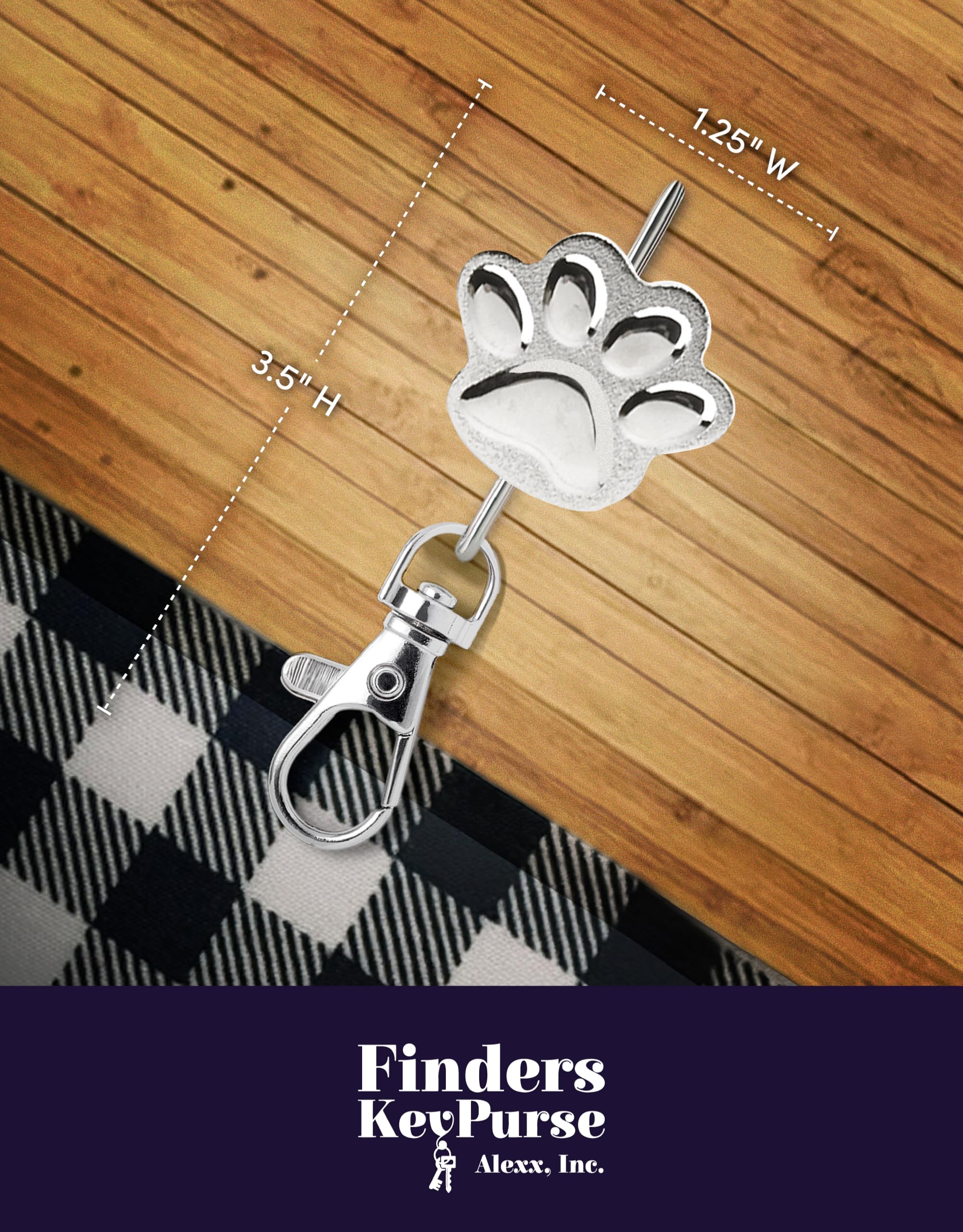 Women's Key Finder Charm - Cute Keychain & Purse Organizer Accessory - Perfect Gift for Mom, Wife, Girlfriend - Great for Key Organization & Handbag Decor