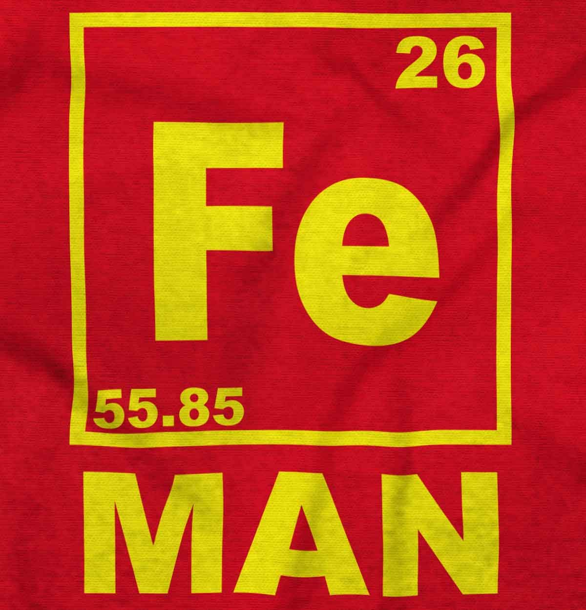 Fe Iron Science Elements Superhero Graphic Tank Top - Sleeveless Muscle Tee for Men | Perfect for Gym, Workouts & Science Lovers