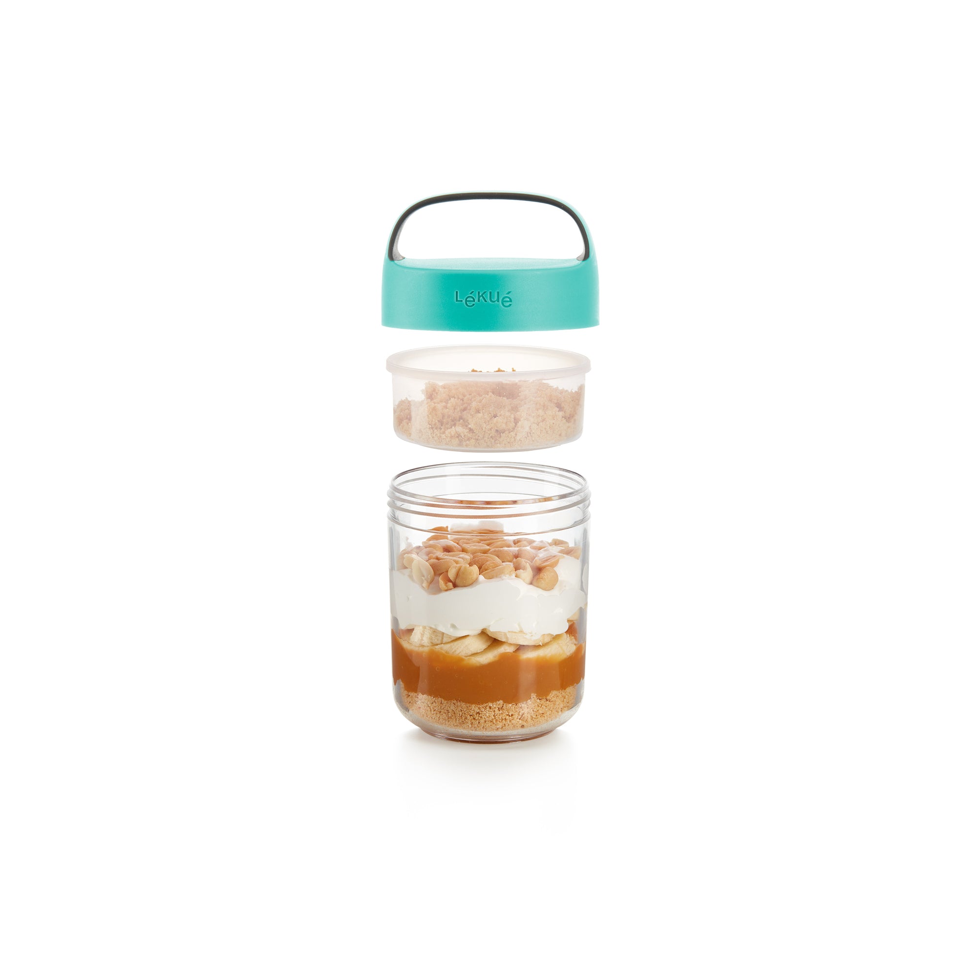 400ml Turquoise Jar To Go - Portable Leak-Proof Food Container for Meal Prep, Snacks & On-the-Go Lifestyles