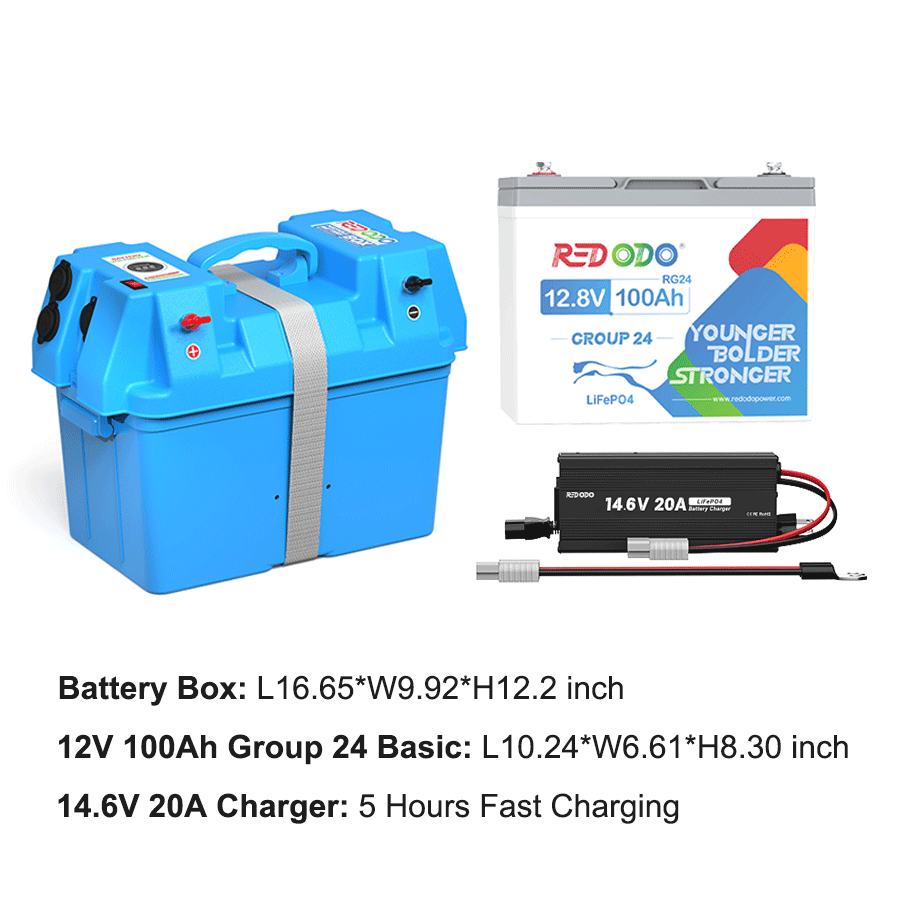 Redodo 1.28kWh Portable Solar Power Station - DIY Solar Generator Kit for Camping, Fishing, RV Trips & Emergency Backup Power | Off-Grid Energy Solution for Outdoor Adventures & Home Use