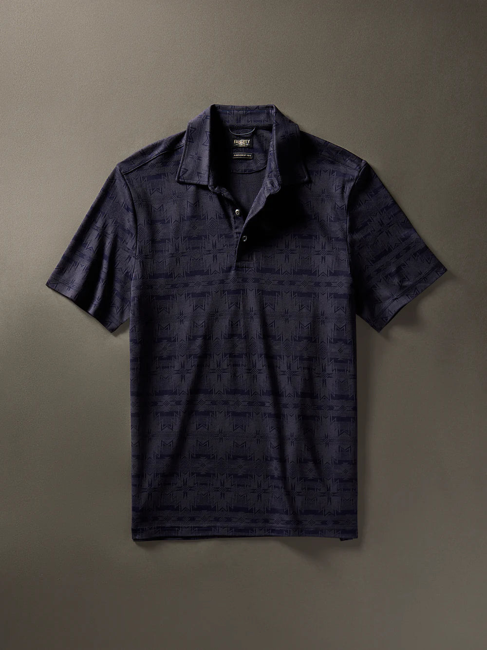 FAHERTY Men's Night River Short Sleeve Polo Shirt - Breathable, Comfortable & Stylish Casual Wear for Golf, Office & Outdoor Activities