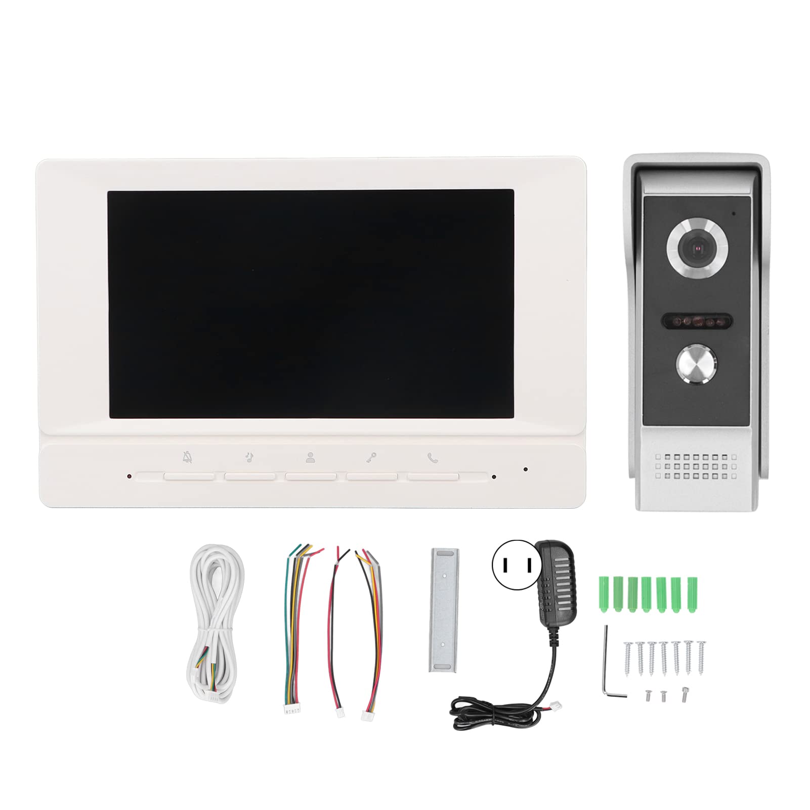 Smart Video Doorbell Camera System with Night Vision & Motion Detection - Wireless Intercom Doorbell for Home, Villa, Hotel & Office Security - 100-240V US Plug - Perfect for Front Door Monitoring & Visitor Alerts